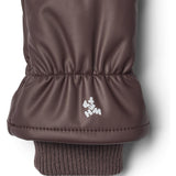 Wheat Chocolate Plum Winter Mittens Stormy