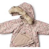 Wheat Grey Moon Flowers Snowsuit Nickie