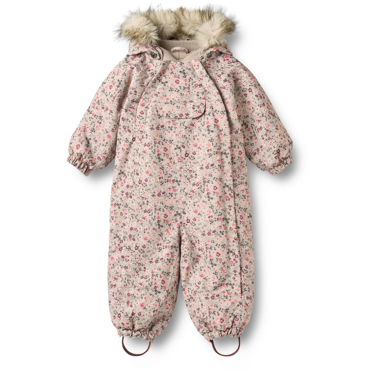 Wheat Grey Moon Flowers Snowsuit Nickie
