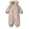 Wheat Grey Moon Flowers Snowsuit Nickie