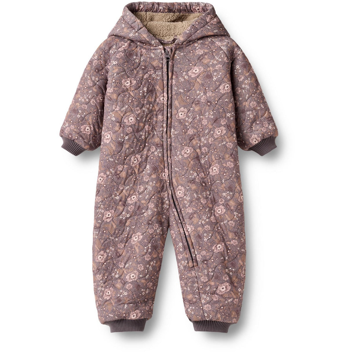 Wheat Purple Stone Flowers Thermo Suit Krammo