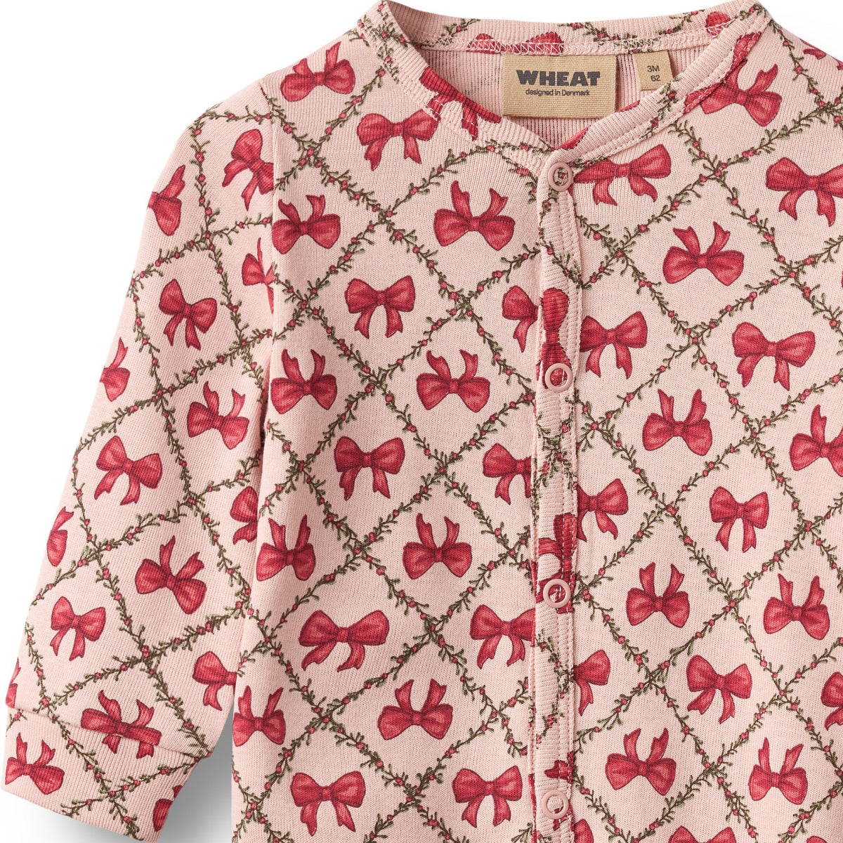 Wheat Dim Rose Bows Jumpsuit Nikola