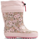 Wheat Dim Rose Flowers Rubber Boot Thermo