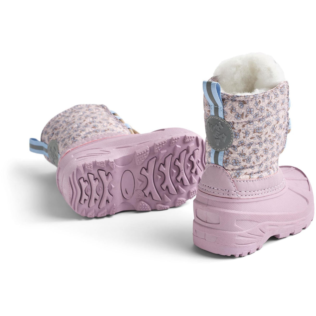 Wheat Lilac Blue Flowers Winterboot Aleex