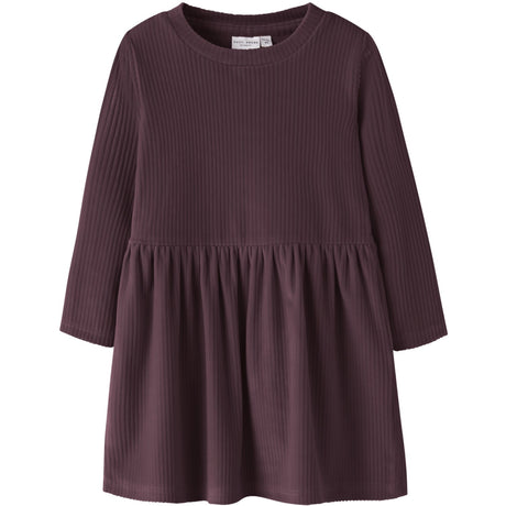 Name It Catawba Grape Nmfveloa Ls Velvet Dress
