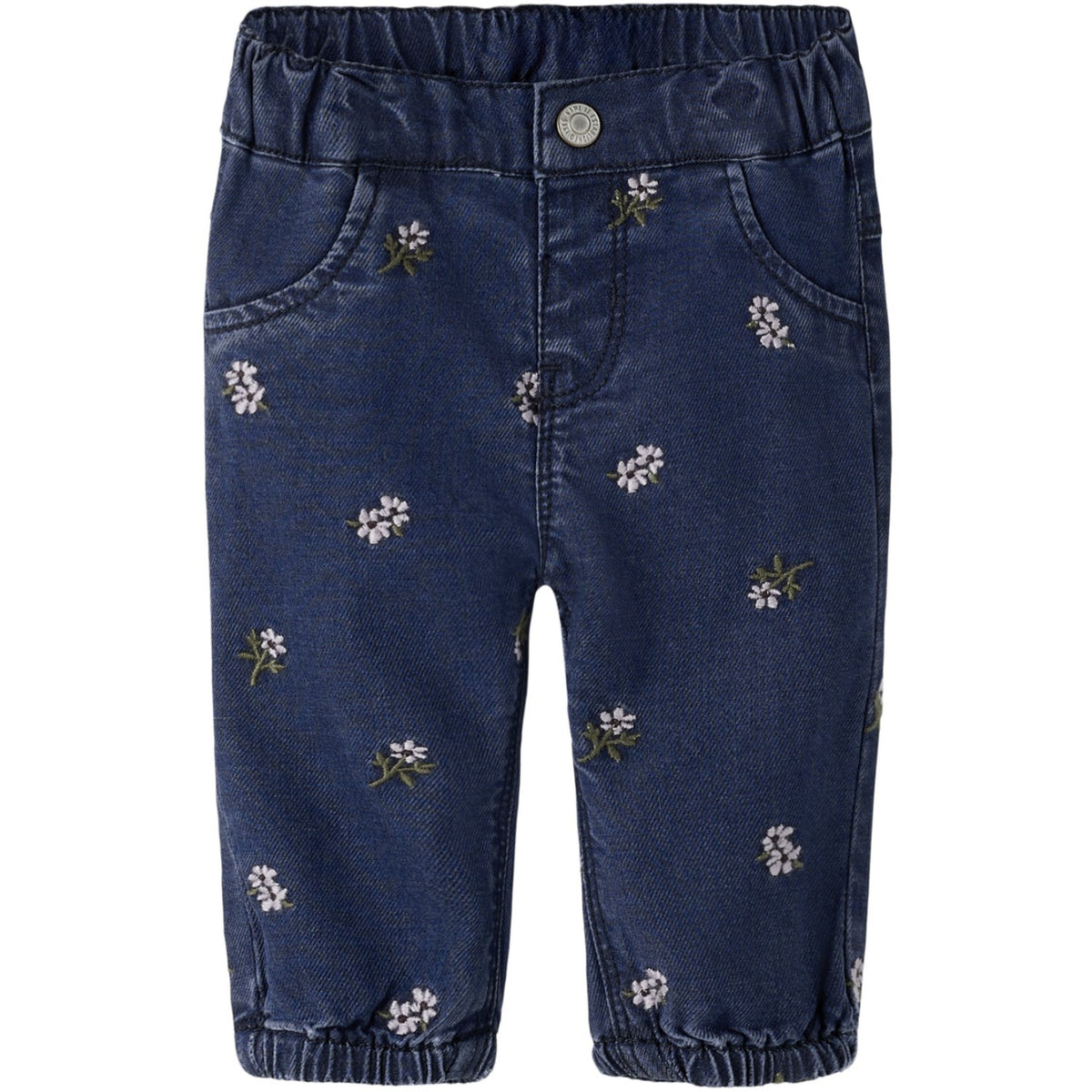 Name It Dark Blue Denim Embroided Nbfrose Mom R Emb Jeans 5321-Yb H
