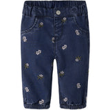 Name It Dark Blue Denim Embroided Nbfrose Mom R Emb Jeans 5321-Yb H