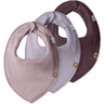 Name It Mauve Shadows Nbfyvette 3-Pack Rib Scarf Bib