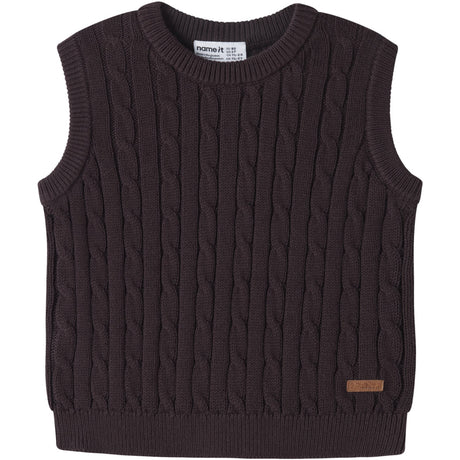 Name It Chocolate Plum Nmmraffat Knit Slipover