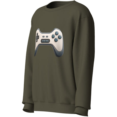 Name It Olive Night Gaming Season Nkmvoto Ls Nreg Sweat Bru