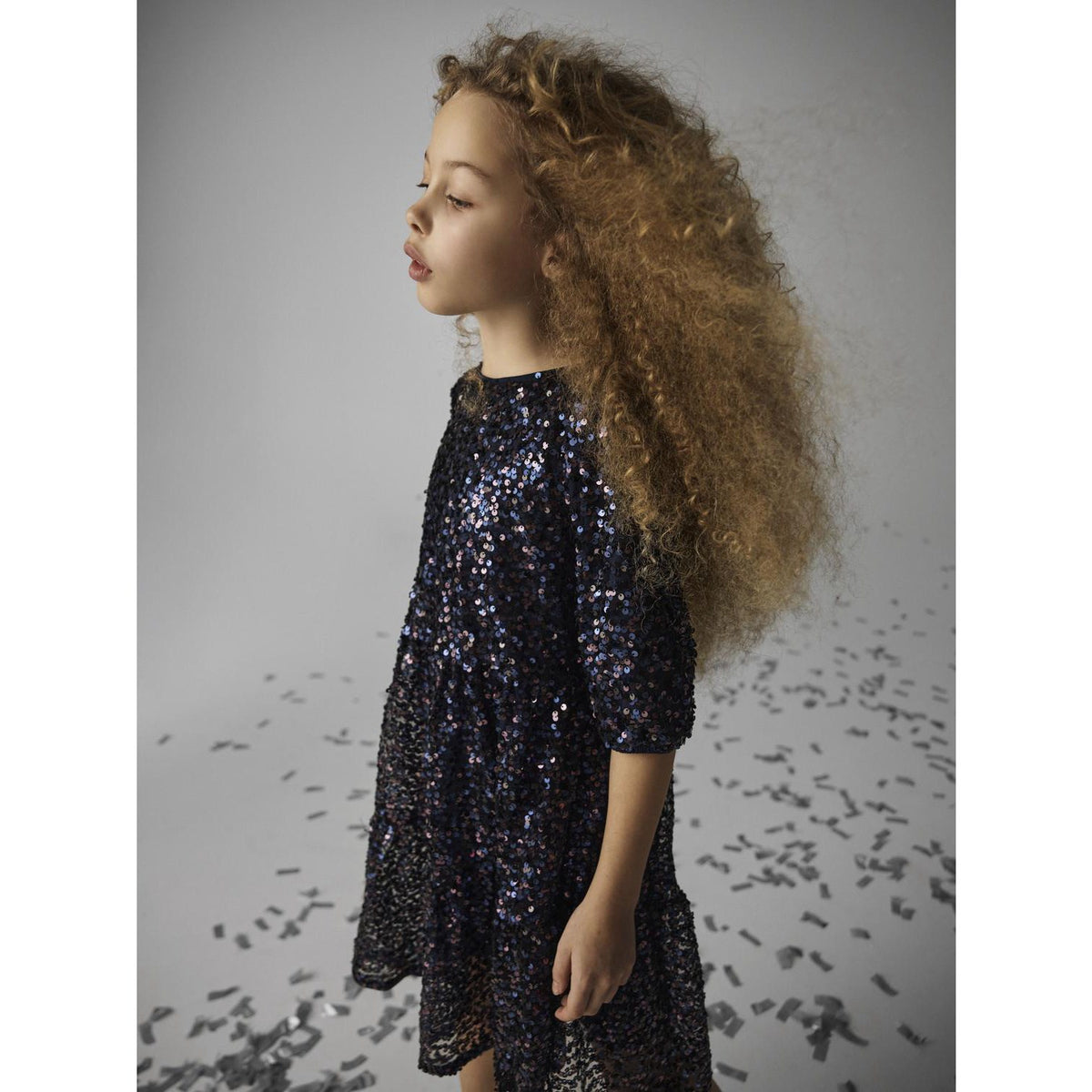 Name It Evening Blue Nkfrinoa 3/4 Sl Dress