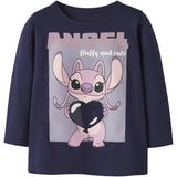 Name It Evening Blue Nmfoda Stitch Ls Nreg Top Box Wdi
