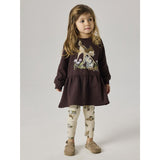 Name It Chocolate Plum Nmfnora Bambi Swe Dress Bru Wdi