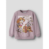 Name It Mauve Shadows Nmfosa Paw Nreg Sweat Bru Cplg