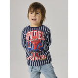 Name It Navy Blazer Nmmonce Spider Ls Nreg Top Mar