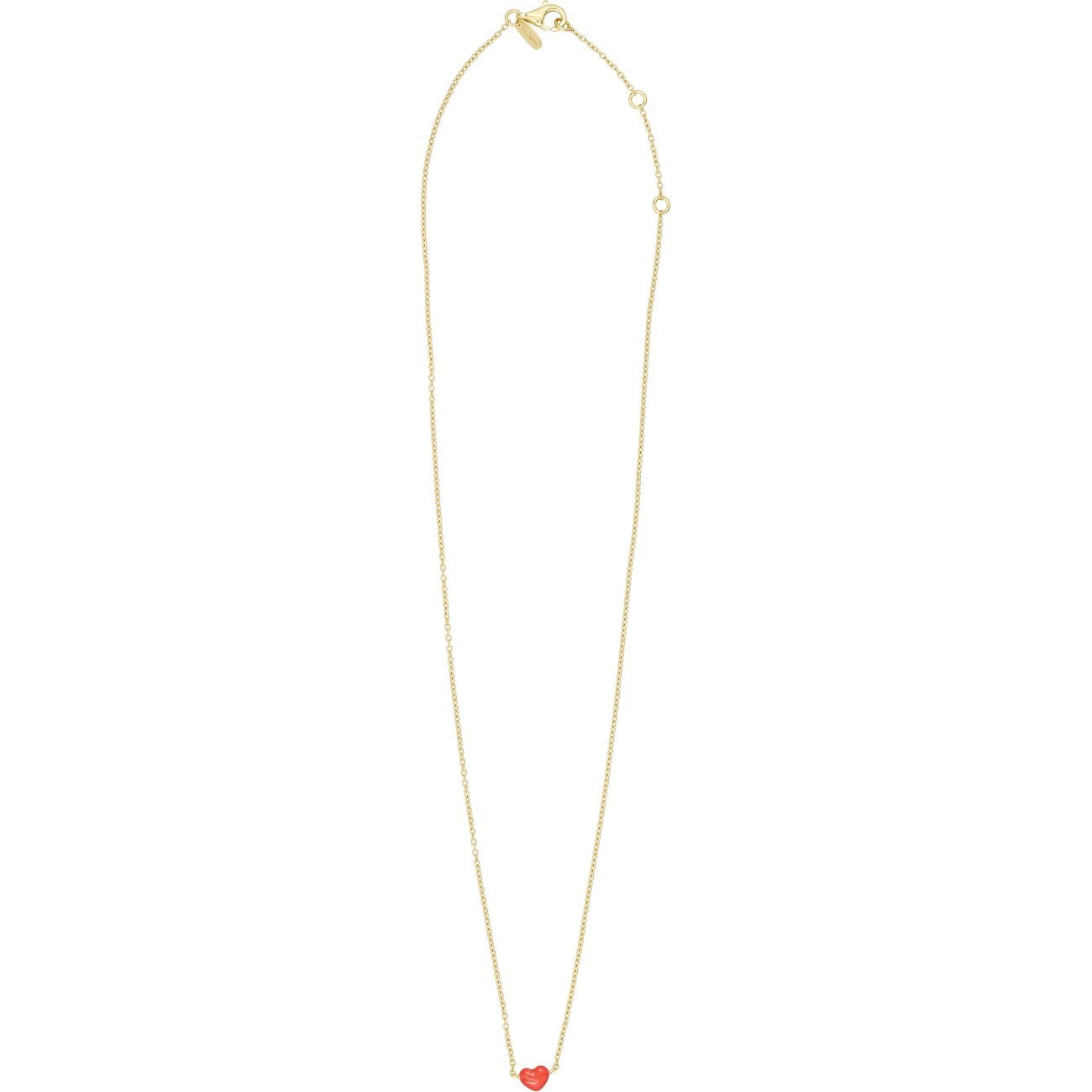 Design Letters Deep Sea Coral Little Big Love Necklace - Goldplated