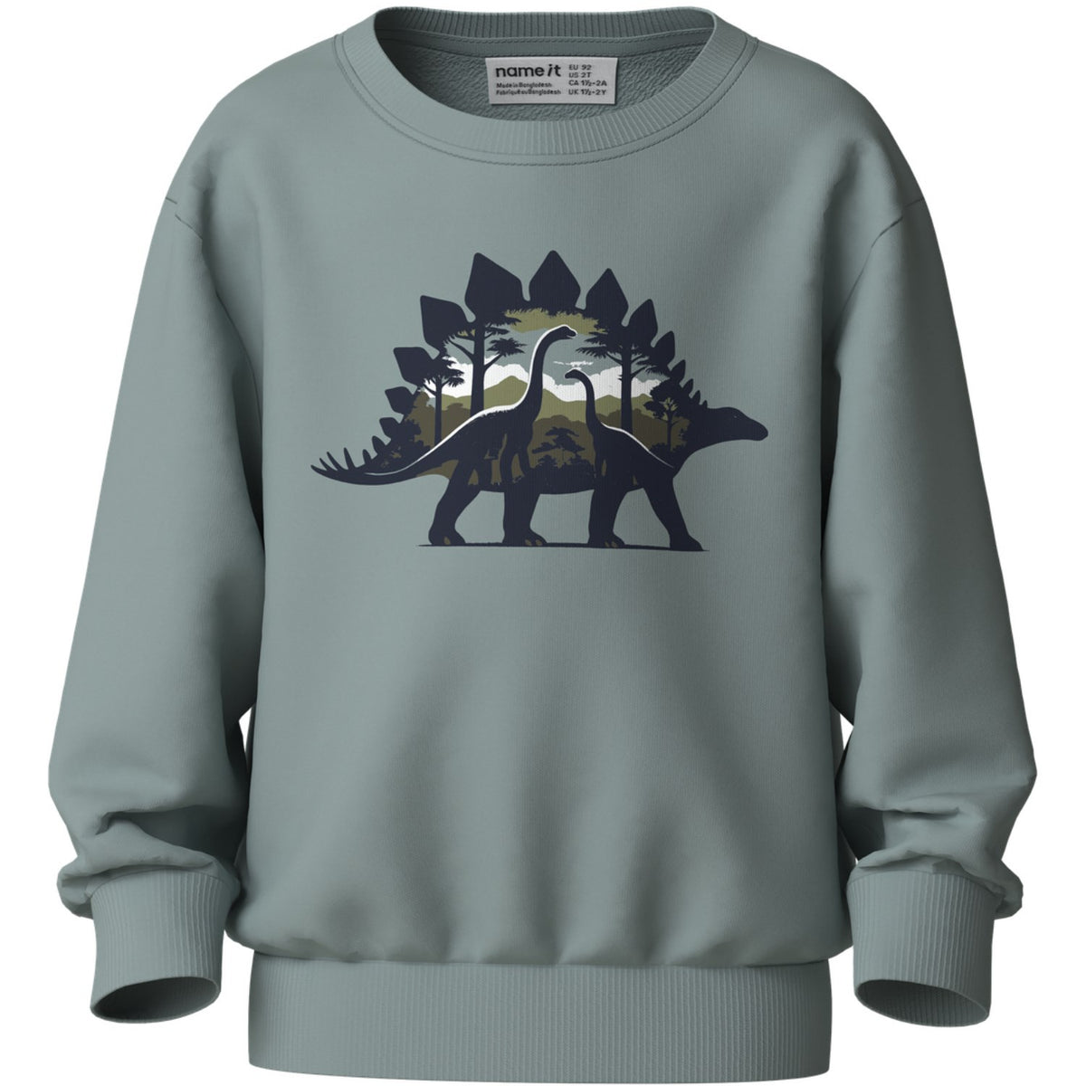 Name It Abyss Dino Landscape Nmmvildar Ls Nreg Sweat Bru
