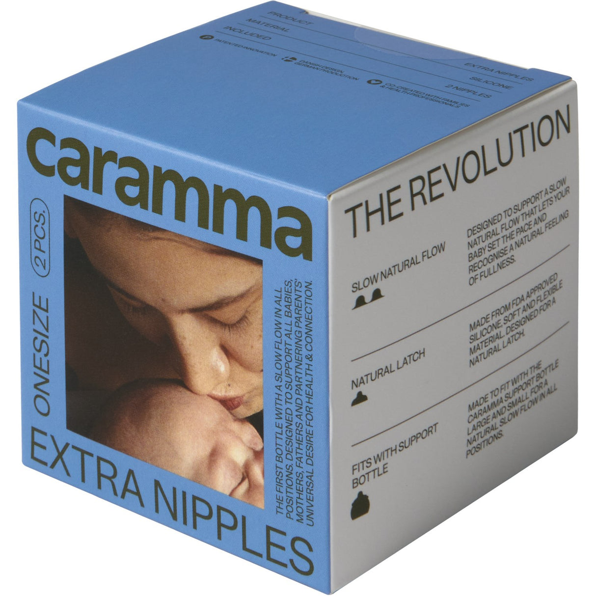 Caramma Nautral Pure Silicone Extra Nipples