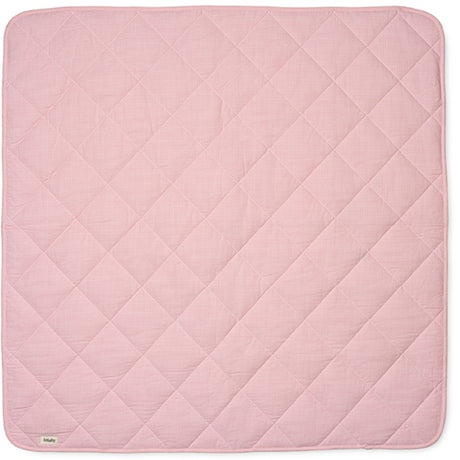 Lalaby Tiny Check Pink Quilted Baby Blanket