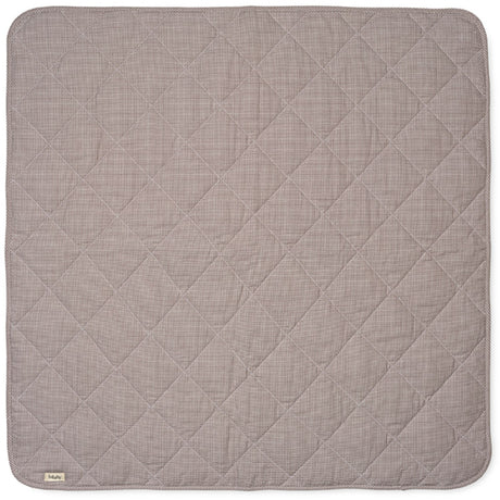 Lalaby Tiny Check Brown Quilted Baby Blanket