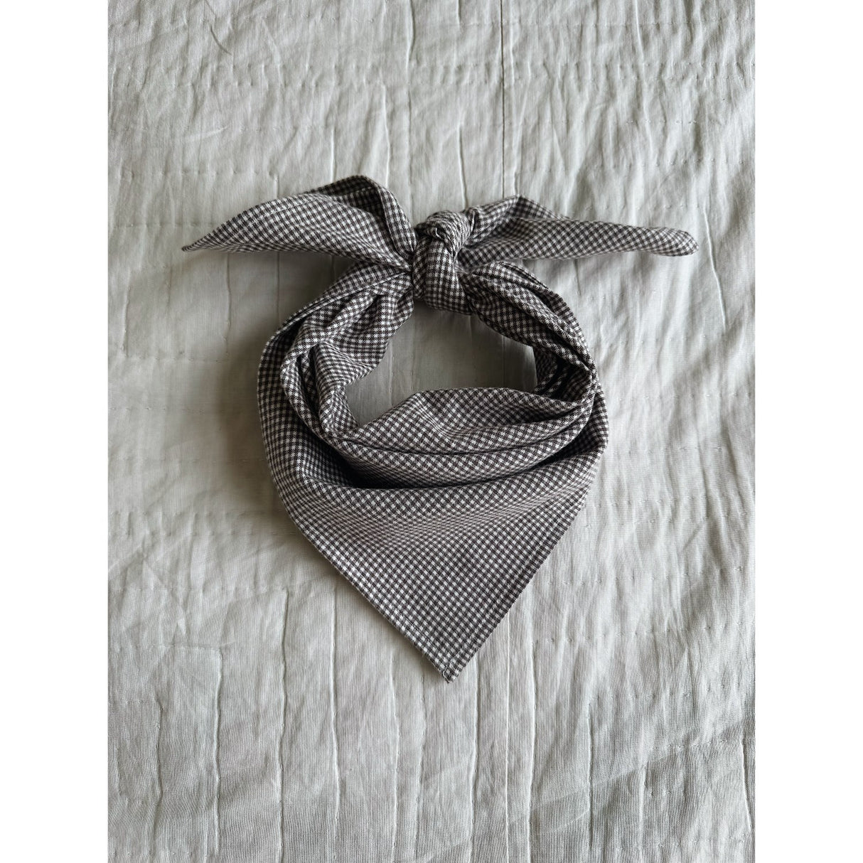 Lalaby Tiny Check Brown Vera Scarf