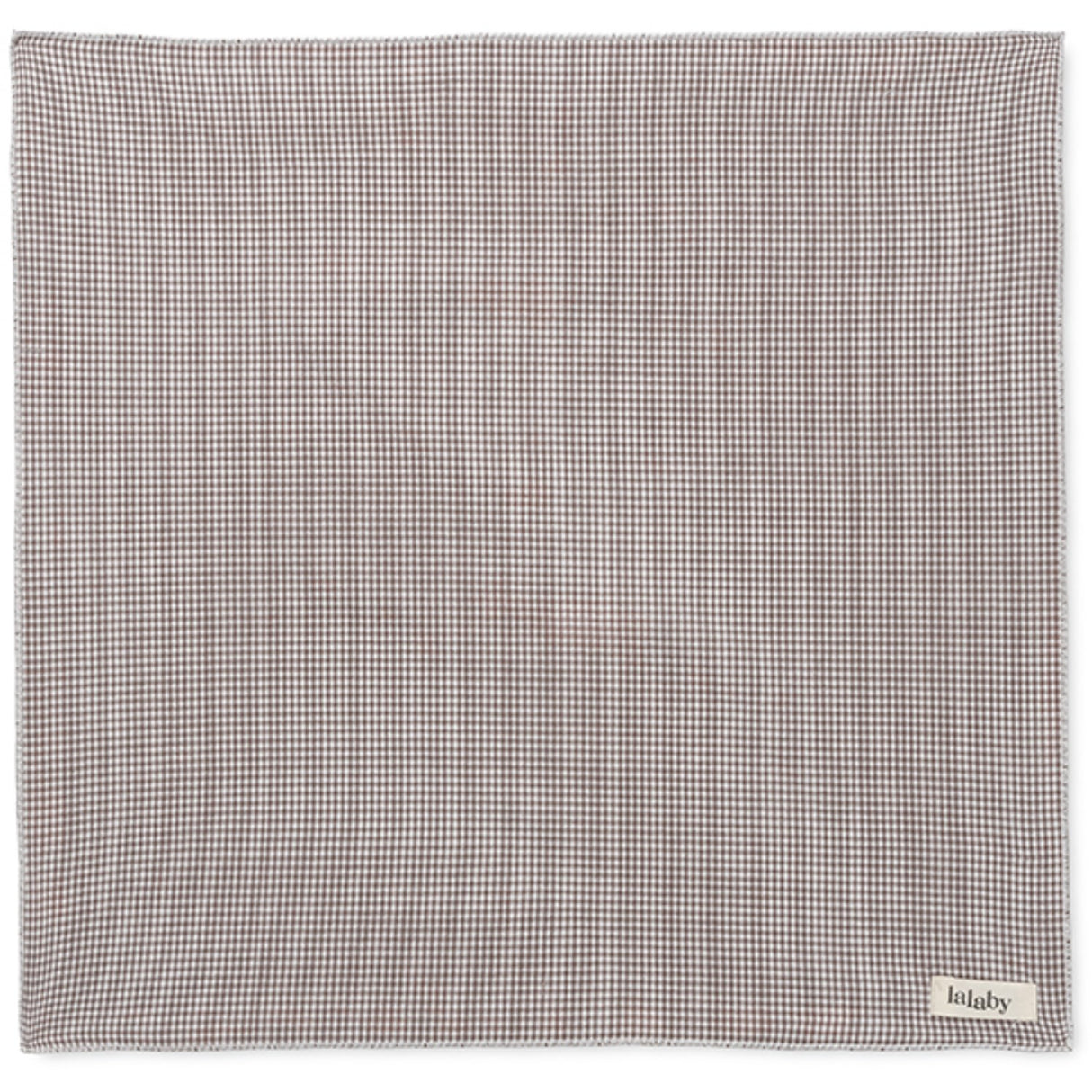 Lalaby Tiny Check Brown Eddie Scarf