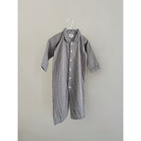 Lalaby Tiny Check Brown Classic Pj Suit