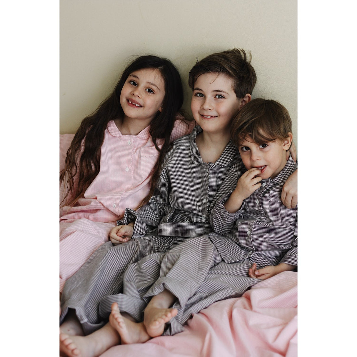 Lalaby Tiny Check Pink Classic Pyjamas