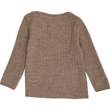 Müsli Walnut Melange Woolly Rib L/S T