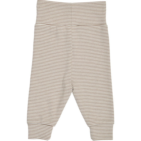Müsli Balsam Cream/ Walnut Mini Stripe Rib Pants