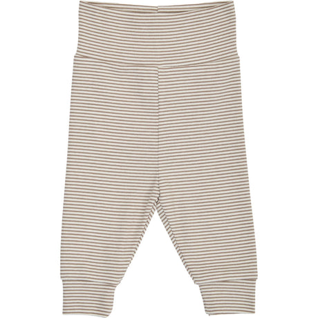 Müsli Balsam Cream/ Walnut Mini Stripe Rib Pants