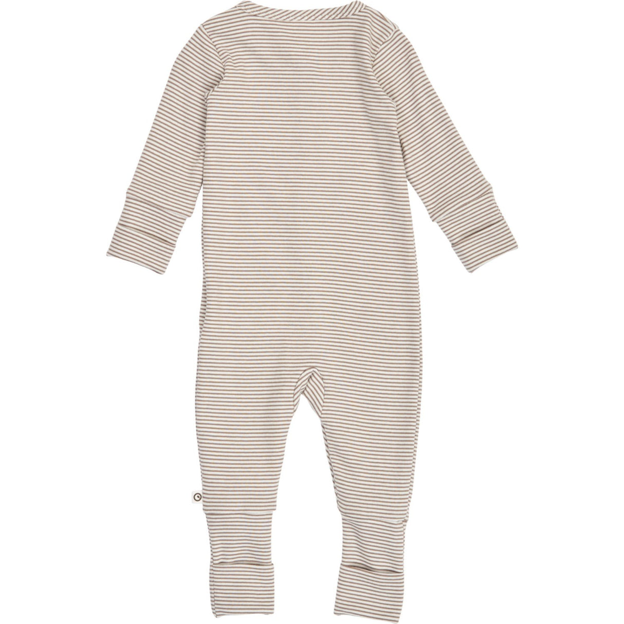 Müsli Balsam Cream/ Walnut Mini Stripe Rib Bodysuit