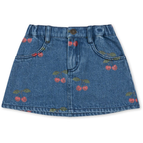 Konges Sløjd Ma Grande Cerise Denim Magot Printed Skirt Gots