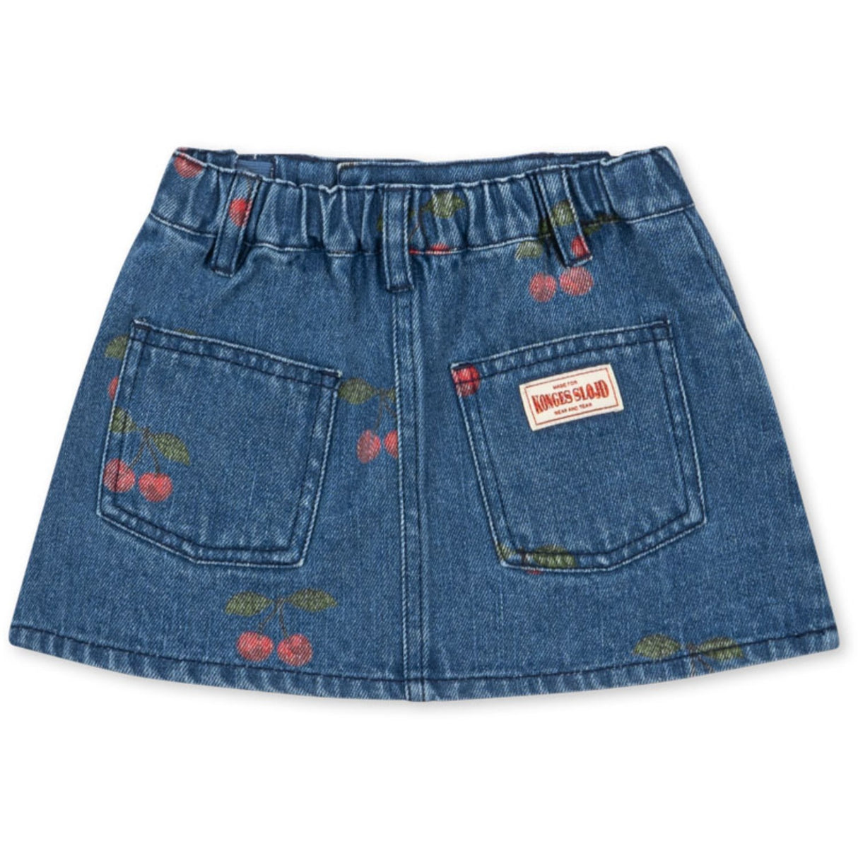 Konges Sløjd Ma Grande Cerise Denim Magot Printed Skirt Gots