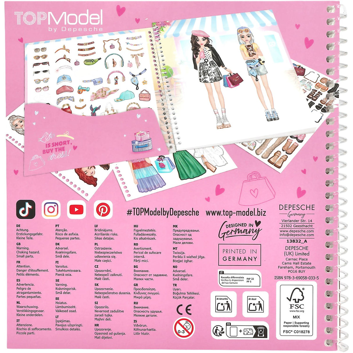 TOPModel Stickerbook Shopping Tour