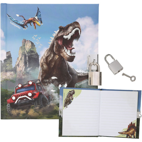 Dino World Diary With Padlock