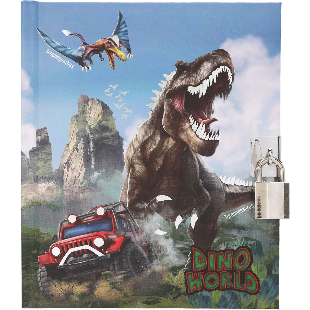 Dino World Diary With Padlock