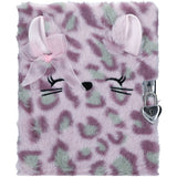 TOPModel Cosy Cat Diary With Lock Lilac