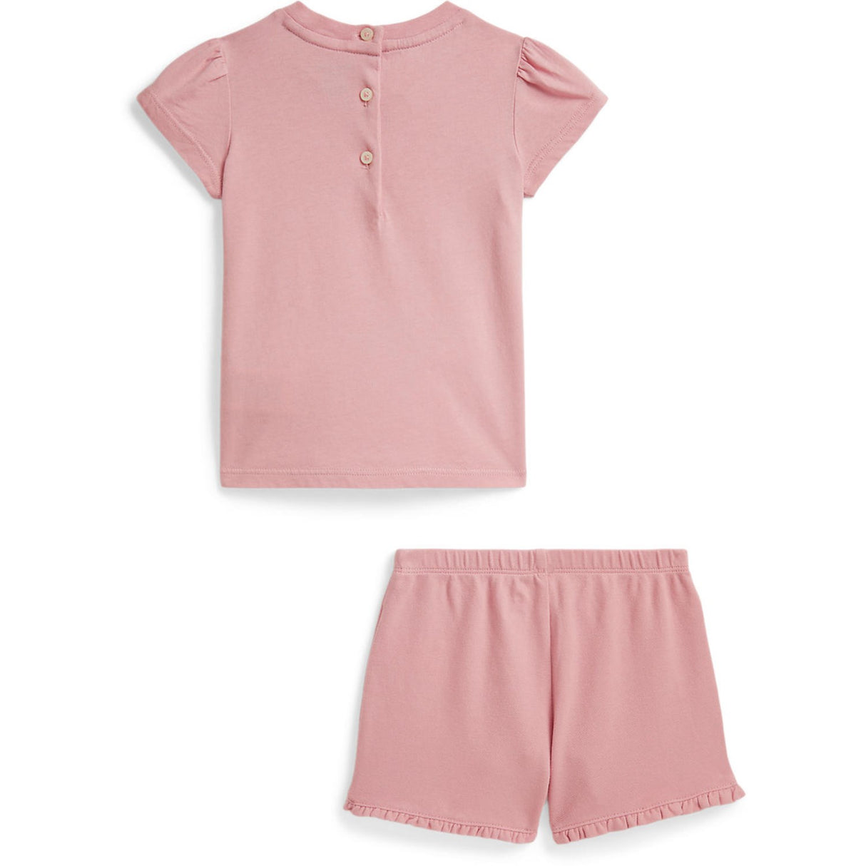 Ralph Lauren Baby Adirondack Rose Shorts Set