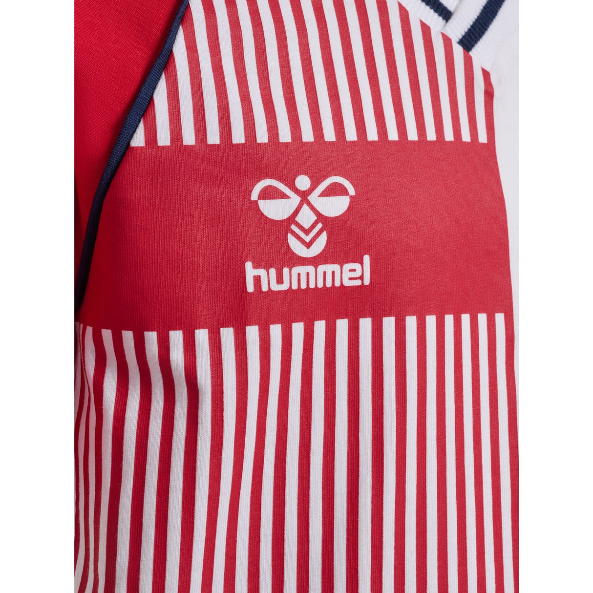 Hummel Tango Red Jr Reg Dbu Stripy T-Shirt S/S