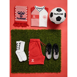 Hummel Tango Red Jr Reg Dbu Stripy T-Shirt S/S