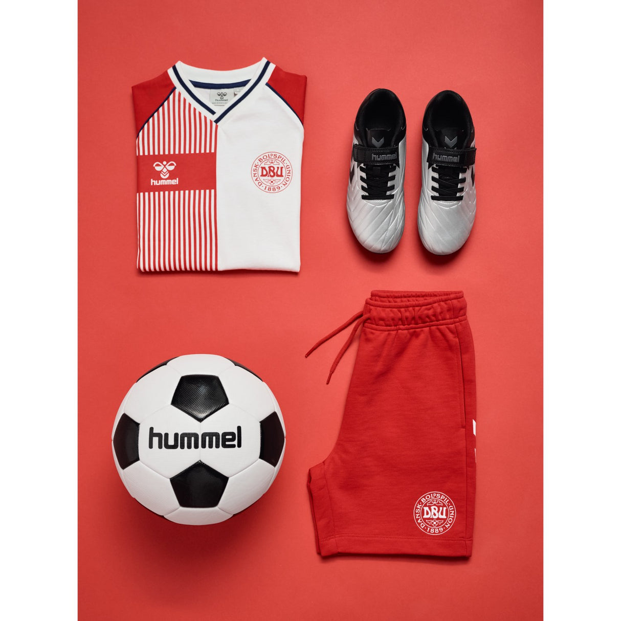 Hummel Tango Red Jr Reg Dbu Stripy T-Shirt S/S