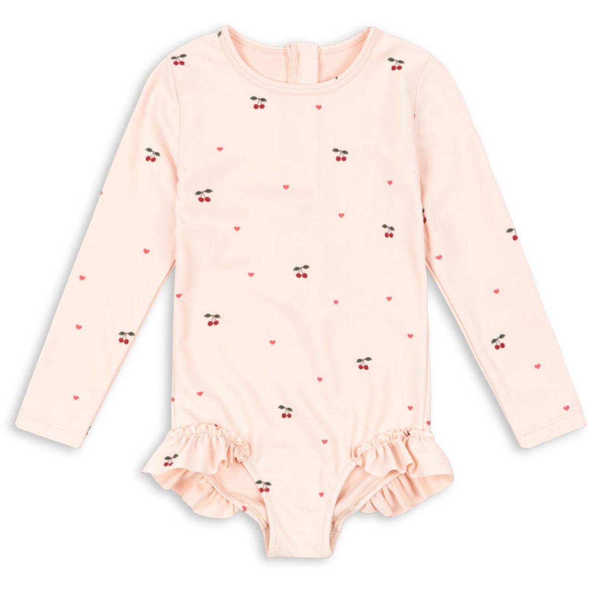 Konges Sløjd Cherry Coeur Rose Merle Ls Swimsuit Grs