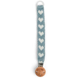 Smallstuff Light Blue Hearts Pacifier String