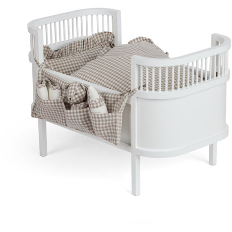 Smallstuff Delicate Nature Gingham Storage With Accessories For Doll Bed