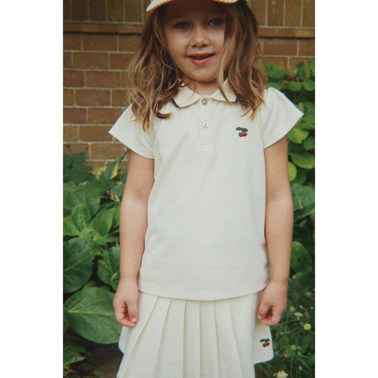 Konges Sløjd Antique White Florita Polo Shirt Ocs