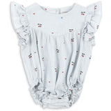 Konges Sløjd Cherry Blue Coeur Coco Romper Gots