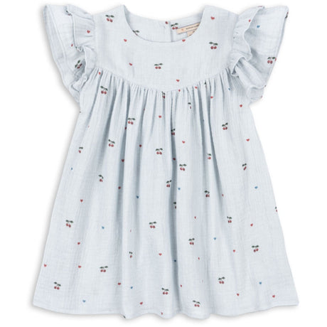 Konges Sløjd Cherry Blue Coeur Coco Dress Gots