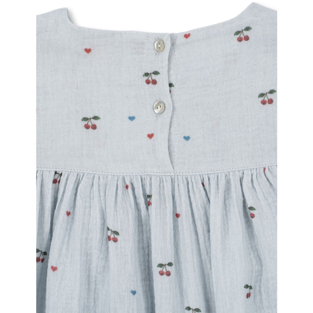 Konges Sløjd Cherry Blue Coeur Coco Dress Gots