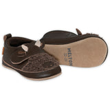 MELTON Dark Brown Buffalo Leather Slippers